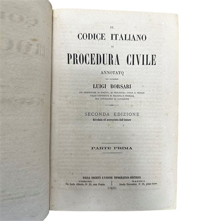 Il codice italiano di procedura civile. Parte prima, 1869