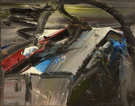 Adriano Tuninetto SENZA TITOLO, 1978 tempera su tela cm 40x50 firma e data...