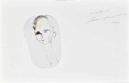 Ernesto Treccani LOTTO MULTIPLO composto da: -cartolina con collage, cm...