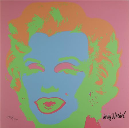 Da Andy Warhol MARILYN fotolitografia su cartoncino, cm 60x60; es....