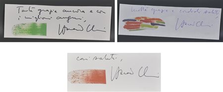 Chin Hsiao LOTTO DI COLLAGE, 2008 composto da: -collage su carta, cm 5x14,5...