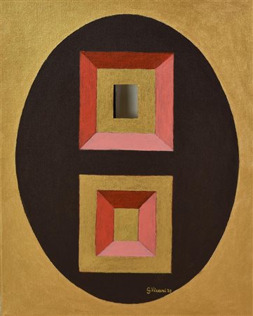 Gaetano Vicari DIASPORA COSMICA,2023 acrilico su tela con buco e collage, cm...