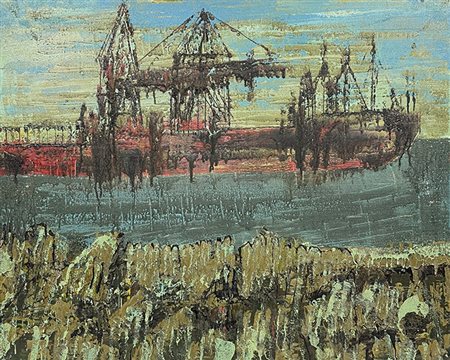 Croce Taravella ARCHEOLOGIA 2, 2004 olio e tecnica mista su tela, cm 80x100...