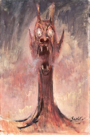 Amerigo Bartoli Natinguerra (Terni 1890-Roma 1971) Il Male 1964 Olio su tela...