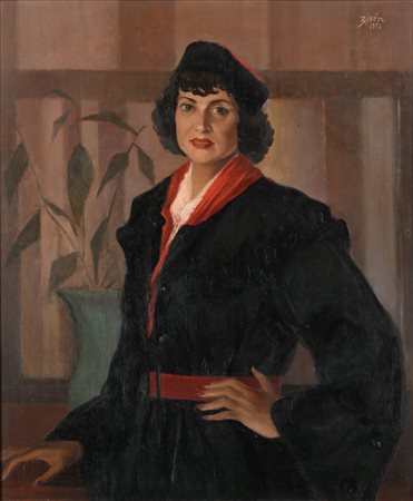 Alberto Ziveri (Roma 1908-Roma 1990) Ritratto di Anna Laetitia Pecci Blunt...