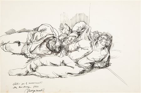 Renato Marino Mazzacurati (Galliera 1907-Parma 1969) Studio per il Monumento...