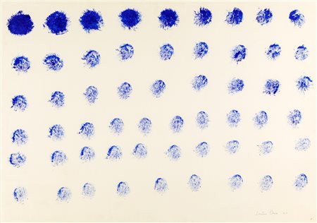 Sandro Chia (firenze 1946) L'opera descritta 1974 Tempera su cartoncino cm...