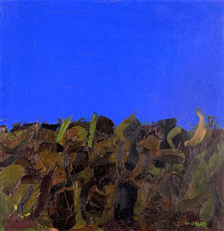 Ennio Morlotti (Lecco 1910-Milano 1992) Cactus a Bordighera 1970 Olio su tela...