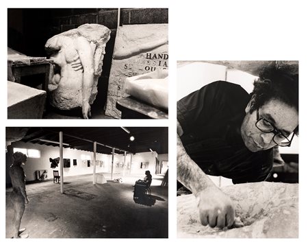 Dino Pedriali (Roma 1950-0) Lotto di 3 fotografie A) Ritratto di George...