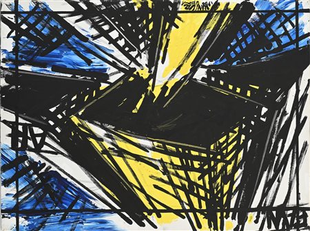 Vinicio Berti (Firenze 1921-Firenze 1991) Immagine costruzione in alto 1988...