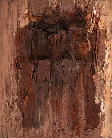 Piero Raspi (Spoleto 1926) Pittura Olio su tela cm 80x65 - in cornice cm...