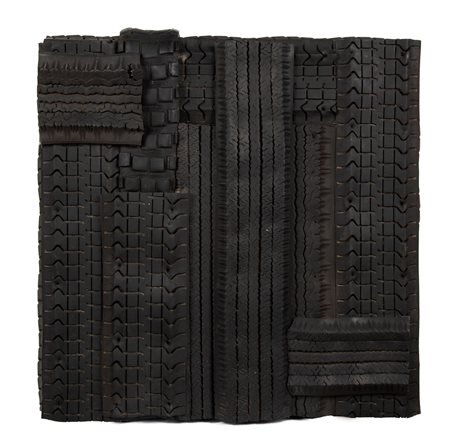 Paolo Canevari (Roma 1963-0) Landscape 2006 Gomma di pneumatico su legno cm...