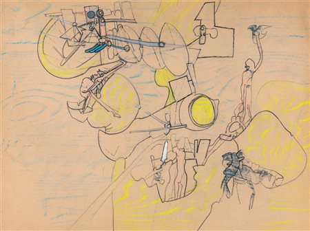 Sebastian Matta (Santiago Del Cile 1911-Civitavecchia 2002) Senza titolo...