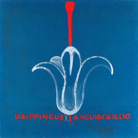 Mario Dellavedova (Legnano 1958) Drippinguelanguidogiglio 2002 Acrilico e...
