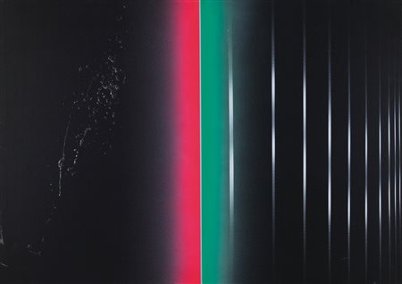 ENNIO FINZI Venezia 1931 Luce-contro, 2006 acrilico su tela cm. 70x100,...