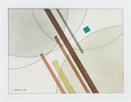 LUIGI VERONESI Milano 28/05/1908 - Milano 25/02/1998 Senza titolo, 1981...