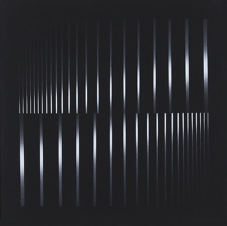 ENNIO FINZI Venezia 1931 Tensimodulatore ultralineare nero-bianco, 1971...