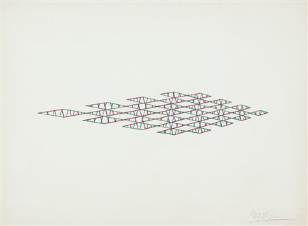 MARIO NIGRO Pistoia 28/06/1917 - 1992 Senza titolo, 1965 pennarelli su carta...