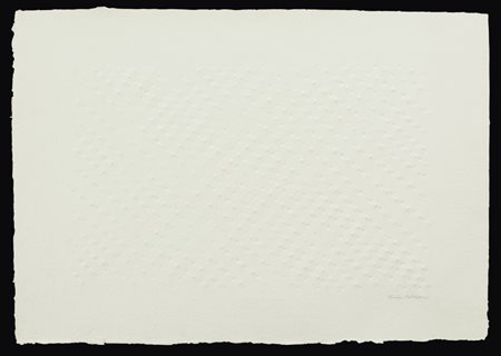 ENRICO CASTELLANI Castelmassa (Ro) 04/08/1930 Senza titolo, (1988) carta a...