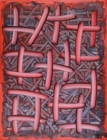 ANTONIO BACCARIN Cavarzare 1954 Senza titolo, 1995 olio su tela cm. 90x70,...