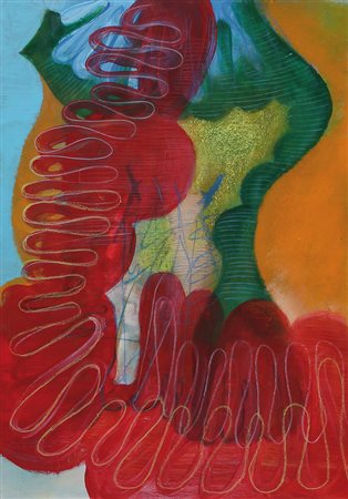 MARCO CINGOLANI Como 21/02/1961 Il rosso impero, 2011 tecnica mista su...