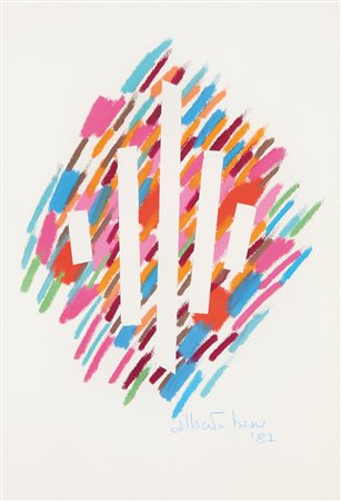 ALBERTO BIASI Padova 02/06/1937 Senza titolo, 1987 pastelli su carta cm....