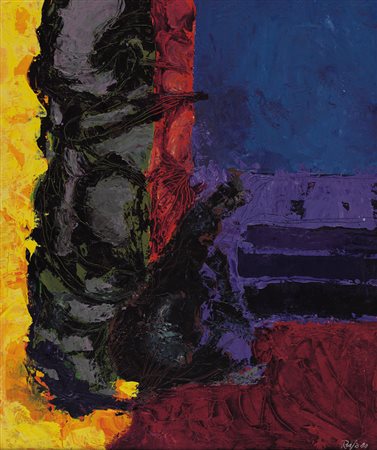 MAURIZIO ROASIO Vercelli 1946 Colore dell'infinito, 1984 olio su tela cm....