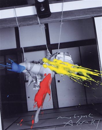 NOBUYOSHI ARAKI Tokyo 25/05/1940 Senza titolo tecnica mista su fotografia cm....