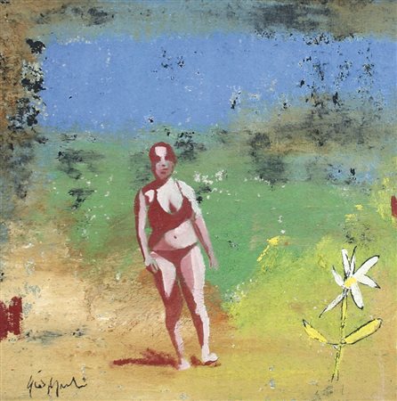 LUCA GIOVAGNOLI Rimini 1963 Senza titolo, 2007 tecnica mista su tela cm....