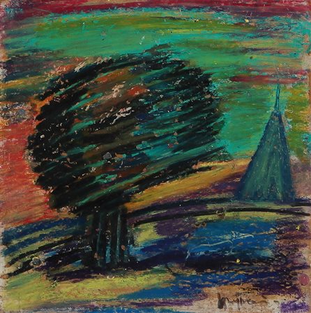 PIERO MAGGIONI Monticello Brianza (Co) 1931 - Vigano' (Co) 1995 Paesaggio...