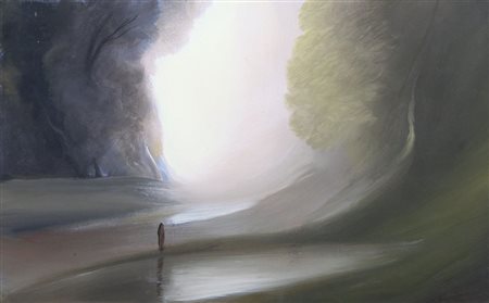 UBALDO BARTOLINI Montappone (Ap) 18/02/1944 La nebbia che avanza, 2000 olio...