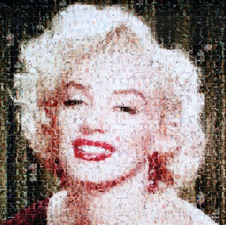 MARIA MURGIA Ossi (SS) 1935 Omaggio a Marilyn Monroe, 2011 fotomosaico...
