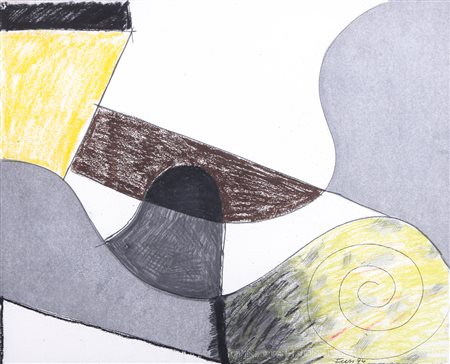 WALTER FUSI Udine 1924 Senza titolo, 1994 tecnica mista su carta Fabriano cm....