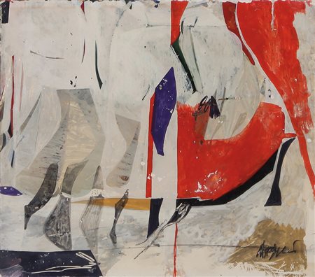 PIERO RUGGERI Torino 27/04/1930 - 14/05/2009 Senza titolo, (1963/65) olio su...