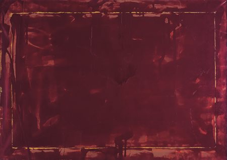 MARIO SCHIFANO Homs (Libia) 1934 - Roma 26/01/1998 Rosso, prima metà anni '70...