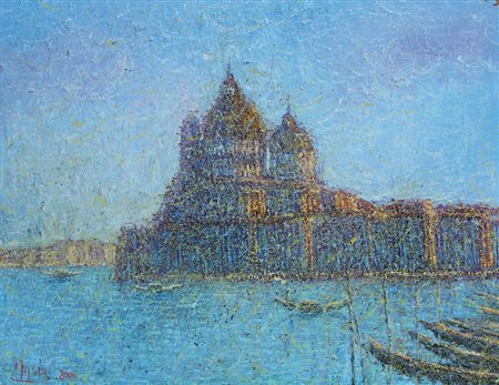 ROBERTO MASIA Iglesias (Ca) 20/02/1958 Venezia, 2001 olio su tela cm. 90x120,...