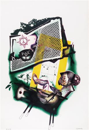 GIUSEPPE GUERRESCHI Milano 15/07/1929 - Milano 14/05/1985 Pax, 1973 tecnica...