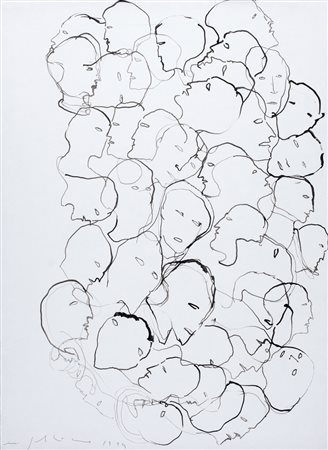 MIMMO PALADINO Paduli (Bn) 18/12/1948 Senza titolo, 1994 inchiostro su carta...