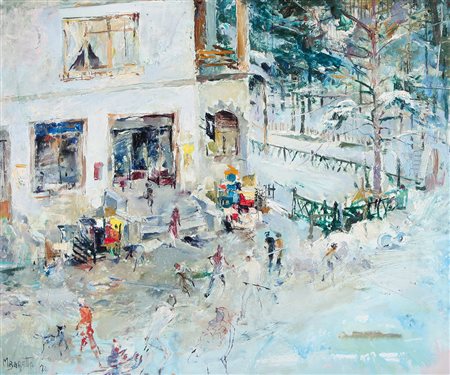 MICHELE BARETTA Vigone (TO) 01/01/1916 - Vigone 14/08/1987 Nevicata, 1972...