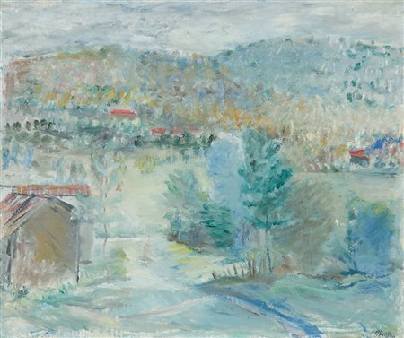 ANGELO DEL BON Milano 12/04/1898 - Desio (Mi) 02/04/1952 Montagna e casetta...