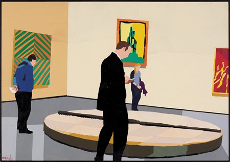 UGO NESPOLO Mosso Santa Maria (Bi) 29/08/1941 Solitude acrilici su legno cm....