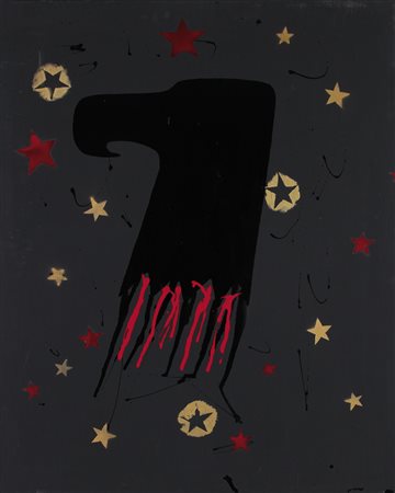 FRANCO ANGELI Roma 14/05/1935 - Roma 12/11/1988 Aquila, 1979 smalto su tela...