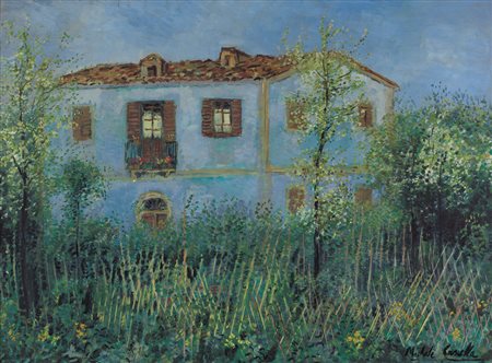 MICHELE CASCELLA Ortona (Ch) 07/09/1892 - Milano 27/08/1989 La casa blu, fine...