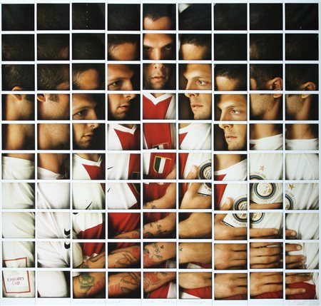 MAURIZIO GALIMBERTI Milano 1956 Marco Materazzi, 2007 mosaico di 90 polaroid...