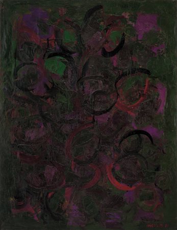 ENNIO MORLOTTI Lecco 24/09/1910 - 15/12/1992 Paesaggio (vegetazione), 1961...