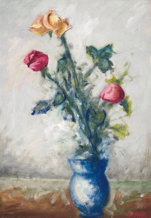 OTTONE ROSAI Firenze 28/04/1895 - Ivrea (To) 13/05/1957 Fiori nel vaso,...