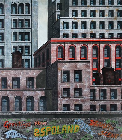 TONINO CAPUTO Lecce 1933 Expoland olio su tela cm. 80x70, firma in basso a...