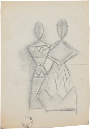 ATANASIO SOLDATI Parma 25/08/1896 - Parma 27/08/1953 Senza titolo disegno a...