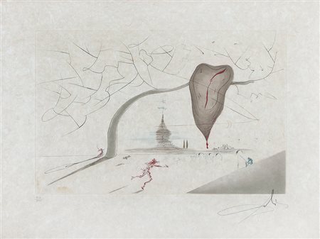 SALVADOR DALI’ Figueras (Spagna) 1904 - 1989 Memorabilia incisione...