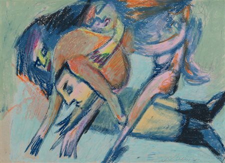 MINO MACCARI Siena 24/11/1898 - Roma 17/06/1989 Scherzo, 1979 tecnica mista...